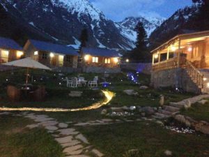 Grey walls Mountain Huts & Cottage 9 Greywall Cottage Night View in Naran Kaghan Tours